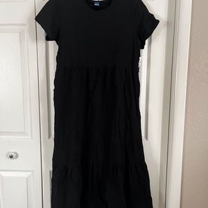 Old Navy Tiered Black Dress